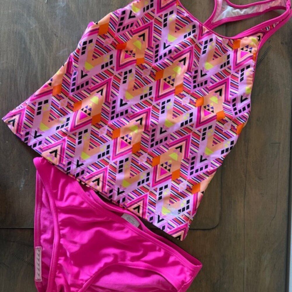 Speedo Girls 2 pc Tank Swimsuit     8424  Girls Size 14